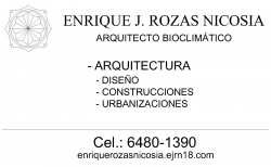 Enrique J Rozas Nicosia - Arquitectura Bioclimatica